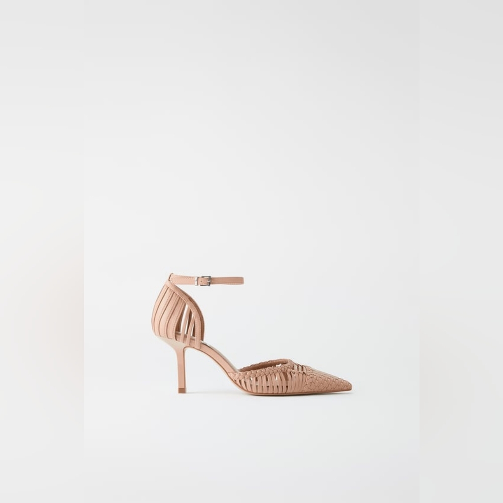 NWT Zara Woven High Heels